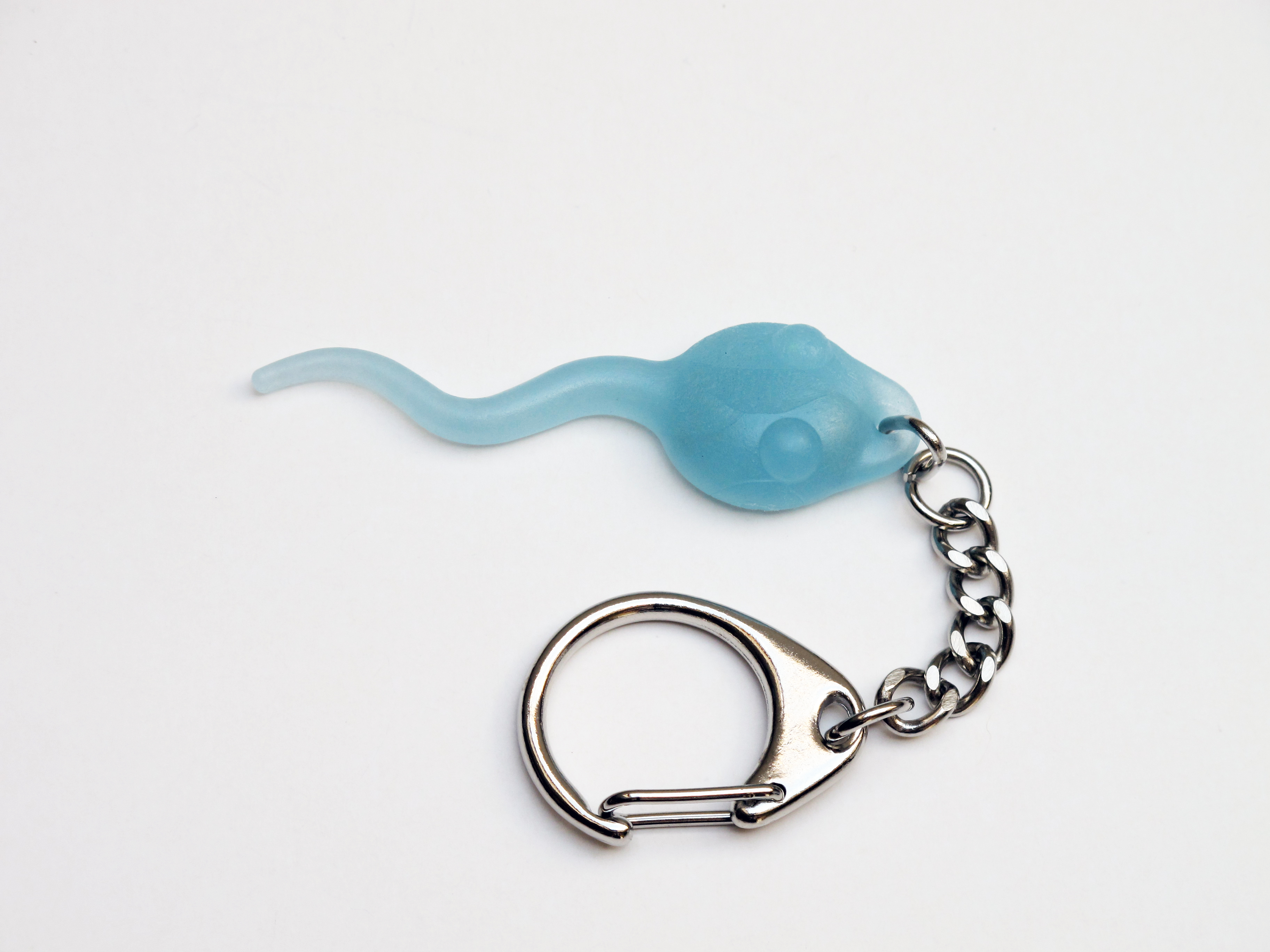 Brightest Blue Glow In The Dark Keyring - Pure Strontium Aluminate, Super Long-Lasting Glow